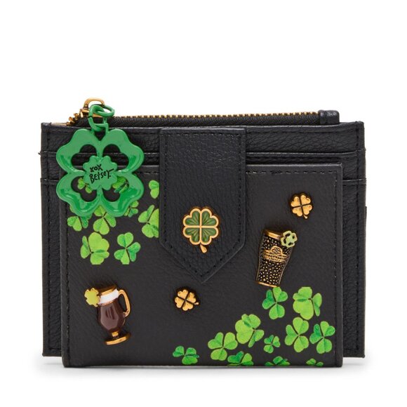 Betsey Johnson Blarney Wallet Black and Green St. Patty's Day NWT - Picture 6 of 6